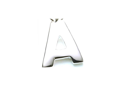 Rhodium Plated | Alphabet Pendants